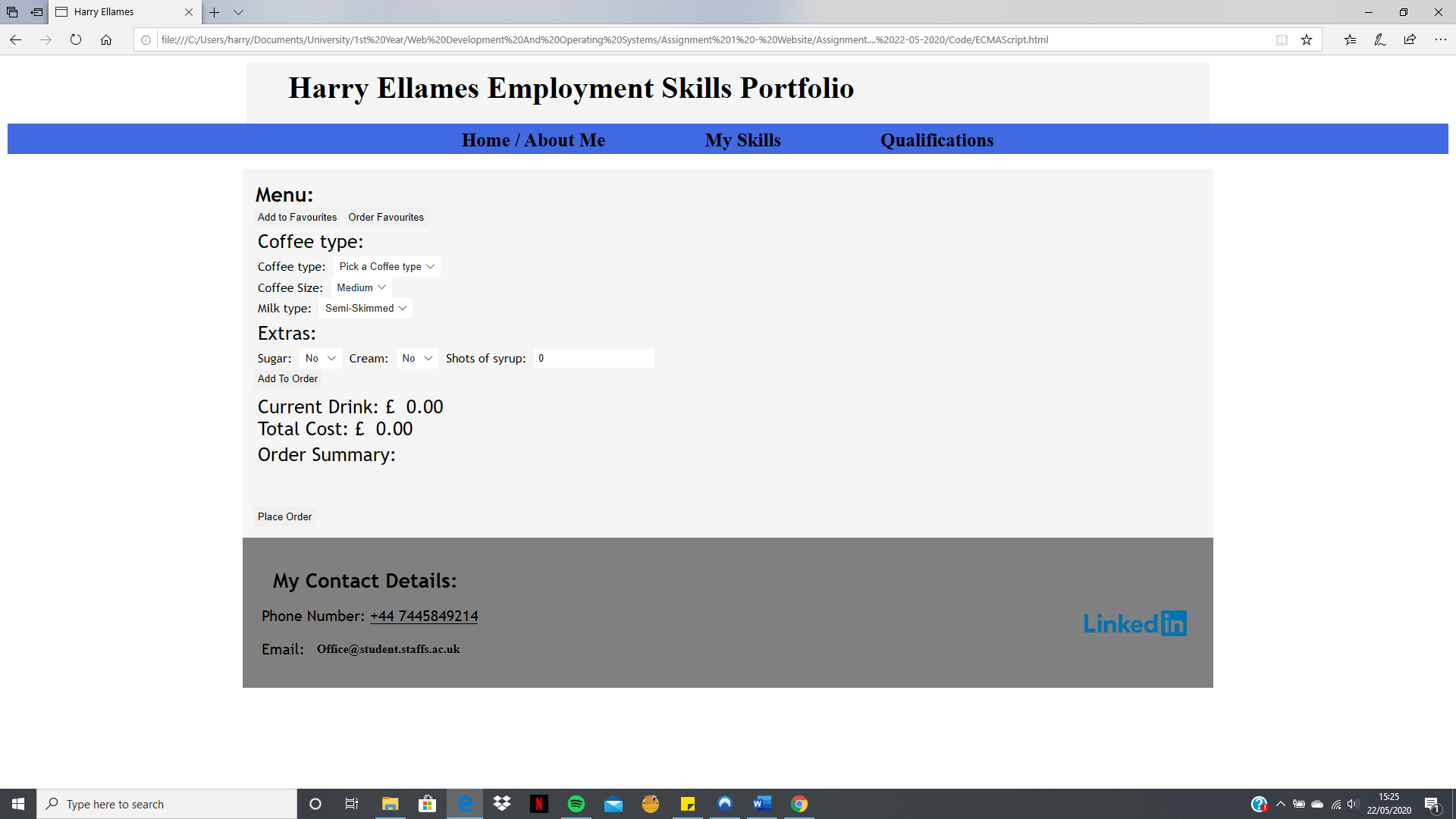 Java-Script Page ScreenShot